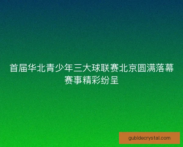 首届华北青少年三大球联赛北京圆满落幕赛事精彩纷呈
